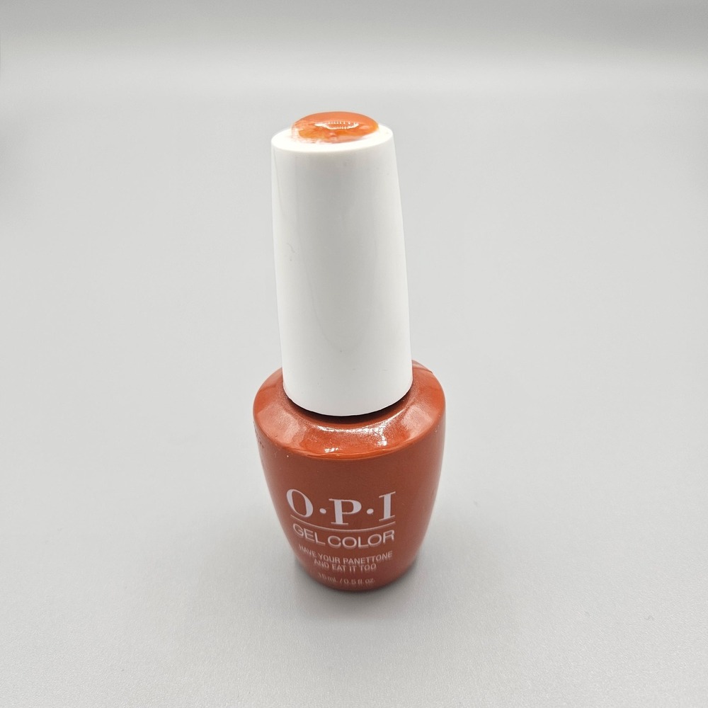 OPI GelColor Have Your‎ Panettone and Eat It Too Burnt Orange Gel Polish GC MI02